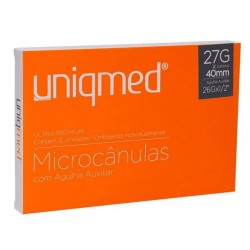 UNID MICROCANULA 27G C/AG 40MM CX/12 - UNIQMED