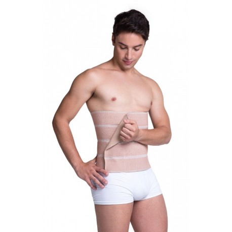 1625G4 - FAIXA ABDOMINAL DE 4 GOMOS BEGE P - BIOBELA