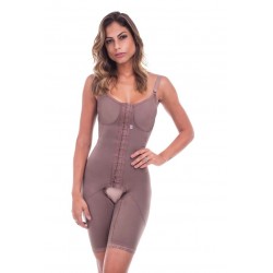 16301_PREMIUM - MODELADOR SHORT ACINT. C/ ALCA FECHO FRONTAL CASTANHO P - BIOBELA
