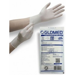 LUVA CIRUR PAR LATEX EST C/PO 8,0 CX/50 MT/500 - GLOMED