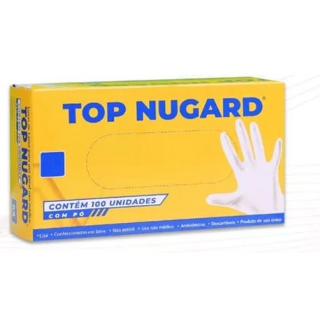 LUVA USO GERAL LATEX C/PO PP CX/100 MT/10 - NUGARD