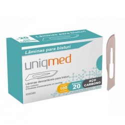 UNID LAMINA BISTURI N20 - UNIQMED