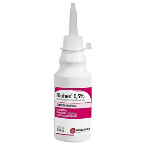 CLOREXIDINA ALCOOLICA 0,5% 100ML (RIOHEX) MT/30 - RIOQUIMICA