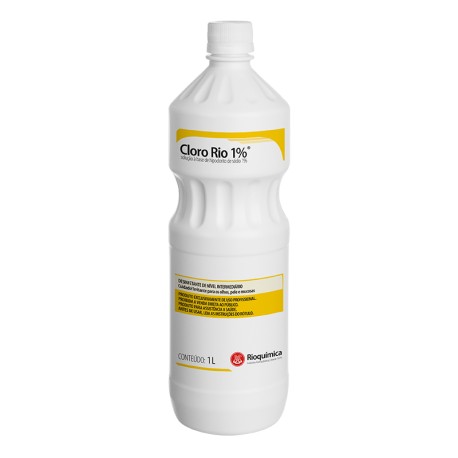 DESINFETANTE INTERMEDIARIO HIPOCLORITO 1% 1L (CLORO RIO) MT/12 - RIOQUIMICA