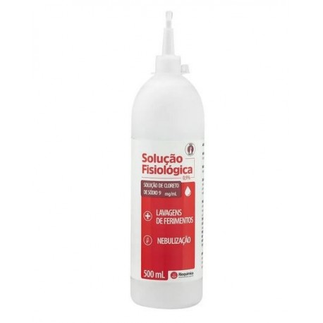 SORO FISIOLOGICO 0,9% LIMPEZA FRASCO 500ML CX/24 - RIOQUIMICA