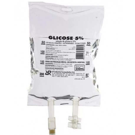 SORO GLICOSE 5% BOLSA 250ML MT/35 - JP