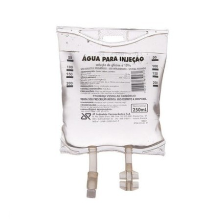 AGUA PARA INJETAVEIS BOLSA 250ML MT/35 - JP