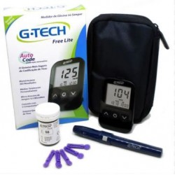 KIT MEDIDOR DE GLICOSE FREE 1 COMPLETO - G-TECH