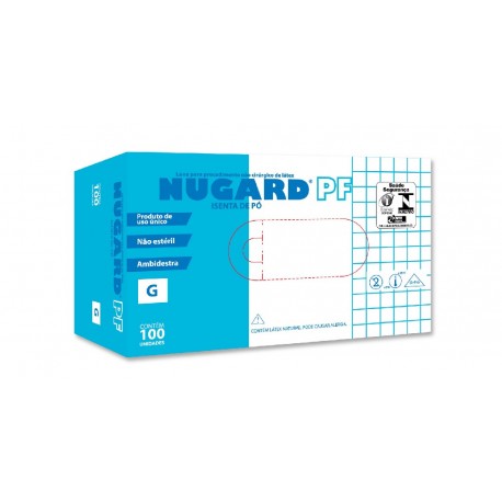 LUVA USO GERAL LATEX S/PO G CX/100 - NUGARD