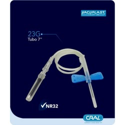 UNID SCALP P/ COLETA A VACUO 23G C/ SEGURANCA C/50 - VACUPLAST