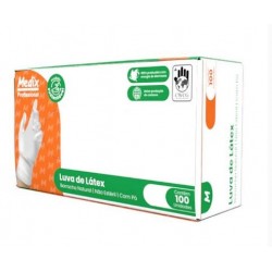 LUVA USO GERAL LATEX C/PO G CX/100 - MEDIX