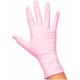 LUVA NITRIL S/PO ROSA PP CX/100 - DESCARPACK