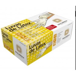 LUVA SAUDE LATEX C/PO P CX/100 - DESCARPACK