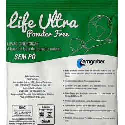 LUVA CIRUR PAR LATEX EST S/PO 8,0 CX/200 - LEMGRUBER