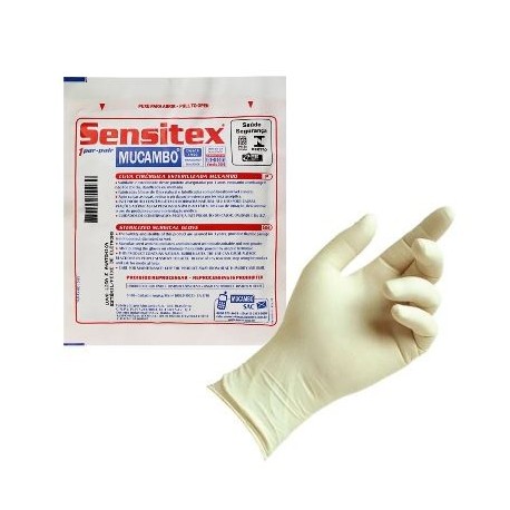 LUVA CIRUR PAR LATEX EST C/PO 8,0 MT/200 - MUCAMBO