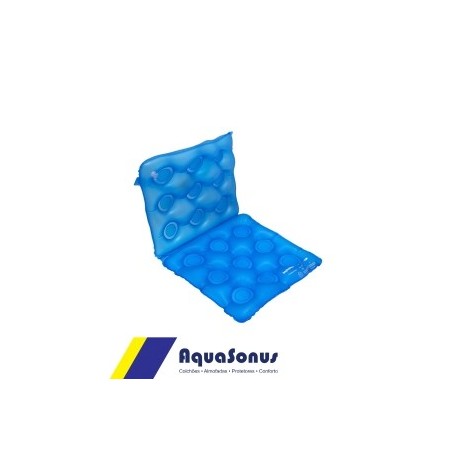 33 - ALMOFADA GEL CX/ OVO QUADRADA C/ ENCOSTO - AQUASONUS