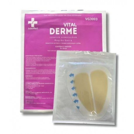 VG3003 - UNID CURATIVO HIDROCOLOIDE 15X18CM REGIAO SACRAL CX/5 - VITALDERME