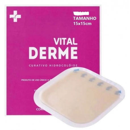 VG7005 - UNID CURATIVO HIDROCOLOIDE 15X15CM PLUS CX/5 - VITALDERME