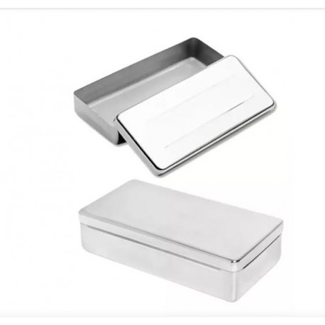 EST005F - ESTOJO ACO INOX LISO 18X8X5CM - ACONOX