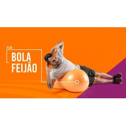 FL26 - BOLA PILATES FEIJAO LARANJA 45CMX90CM - HIDROLIGHT