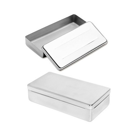 EST091 - ESTOJO ACO INOX LISO 15,5X7X5CM - ACONOX