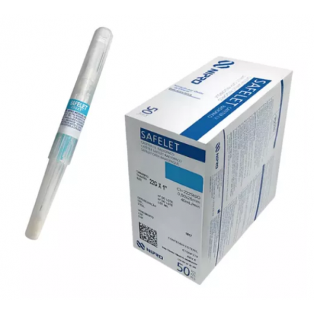 UNID CATETER 22G AZUL CX/50 - NIPRO