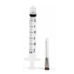 UNID SERINGA 3ML C/AG LL 0,70X25 MT/1000 - BD