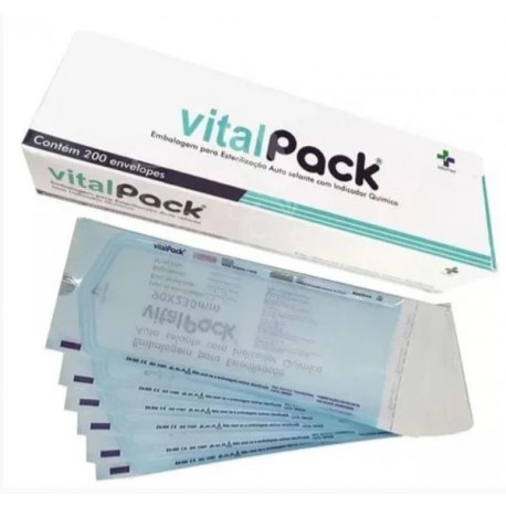 UNID ENVELOPE ESTERILIZACAO 20X23 CX/200 - VITALPACK