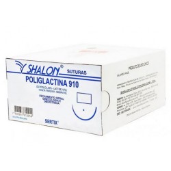 UNID POLIGLACTINA 2-0 C/AG 3,5 - SHALON
