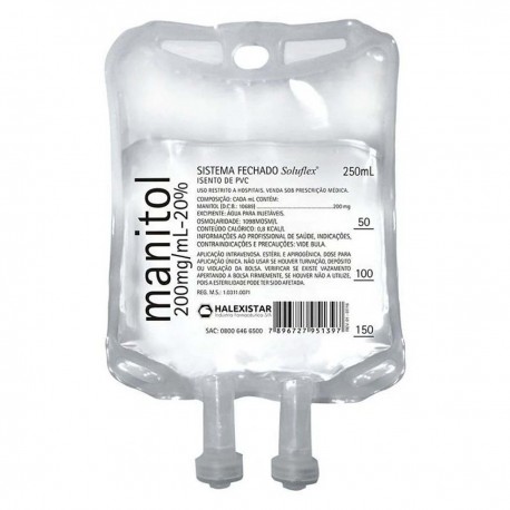 UNID MANITOL 20% BOLSA 250ML - HALEXISTAR