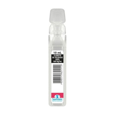 CLORETO DE POTASSIO 19,1% AMP 10ML CX/200 - SAMTEC