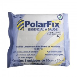 TOALHA UMEDECIDA BANHO S/ANTISSEPTICO 20X20 C/8 - POLAR FIX