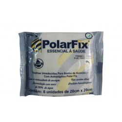 TOALHA UMEDECIDA BANHO C/ANTISSEPTICO 20X20 C/8 - POLAR FIX