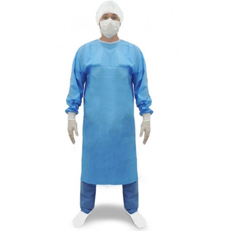 AVENTAL CIR EST DESC G AZUL C/ TOALHA - POLAR FIX