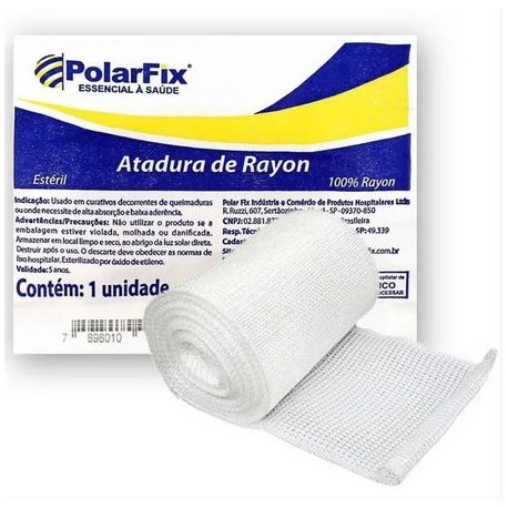 ATADURA RAYON 7,5CM X 5M ESTERIL - POLAR FIX