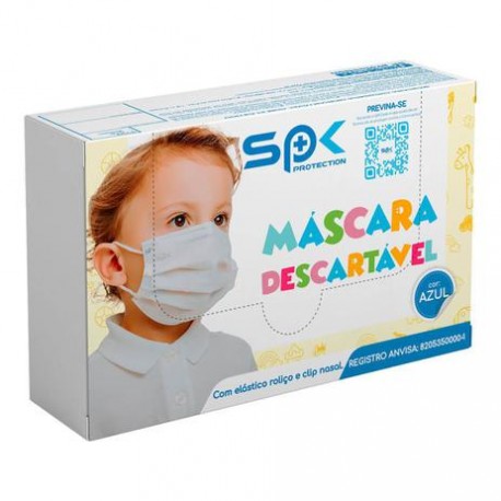MASCARA TRIPLA BRANCA PC/50 - SPK