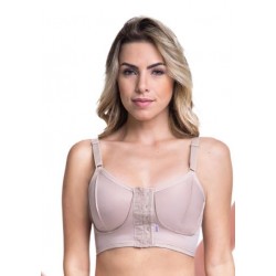 1614B- SOUTIEN C/ REFORCO FECHO FRONTAL (BOJO COST.) BEGE P - BIOBELA