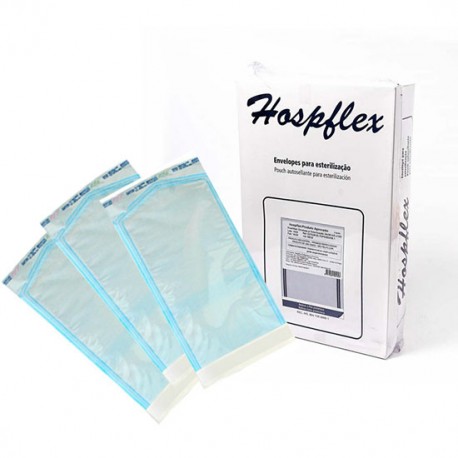UNID ENVELOPE ESTERILIZACAO 19X33 CX/200 - HOSPFLEX