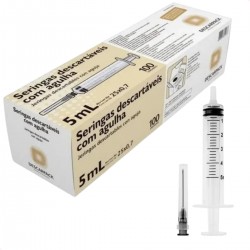 UNID SERINGA 5ML C/AG LS /1 /28 - DESCARPACK