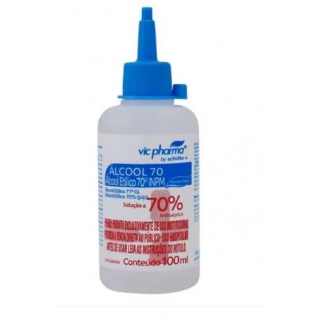ALCOOL 70 PURO 100ML ALMOTOLIA - VICPHARMA