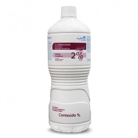 CLOREXIDINA ALCOOLICA 2% 1L /12 - VICPHARMA