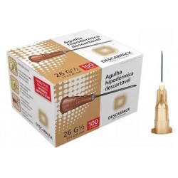 UNID AGULHA 13X0,45 MARROM /1 - DESCARPACK