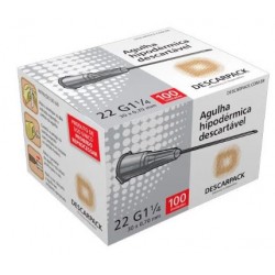 UNID AGULHA 30X0,70 CINZA /1 - DESCARPACK