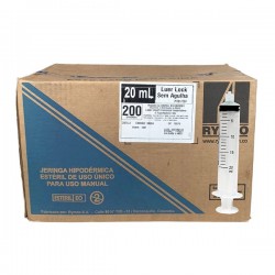 UNID SERINGA 20ML S/AG LL /200 - RYMCO