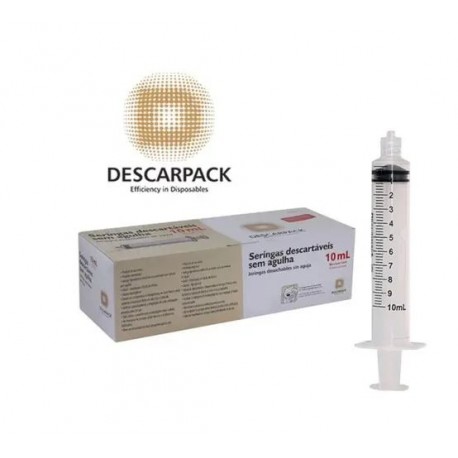 UNID SERINGA 10ML S/AG LL 000- DESCARPACK