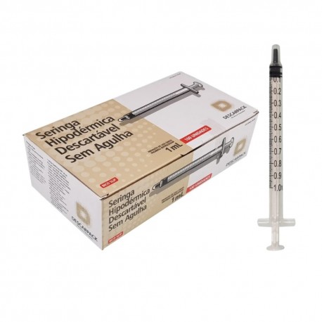 UNID SERINGA INSULINA 1ML S/AG LS 0- DESCARPACK