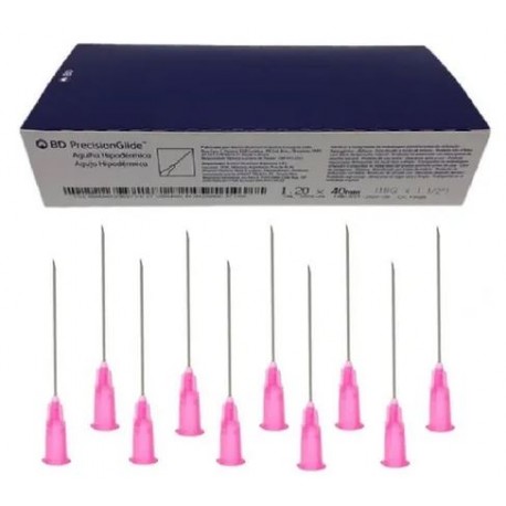 UNID AGULHA 40X1,18G ROSA - BD