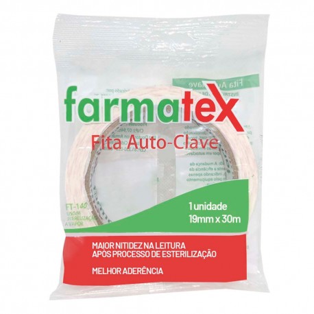 FITA ADESIVA AUTOCLAVE 19X30 - FARMATEX