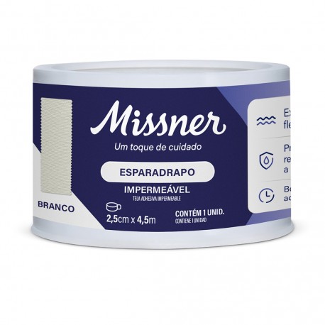 FITA ESPARADRAPO BRANCO 2,5X4,5CM /9- MISSNER