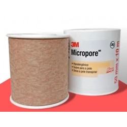 FITA MICROPORE BEGE 5CMX10M - 3M